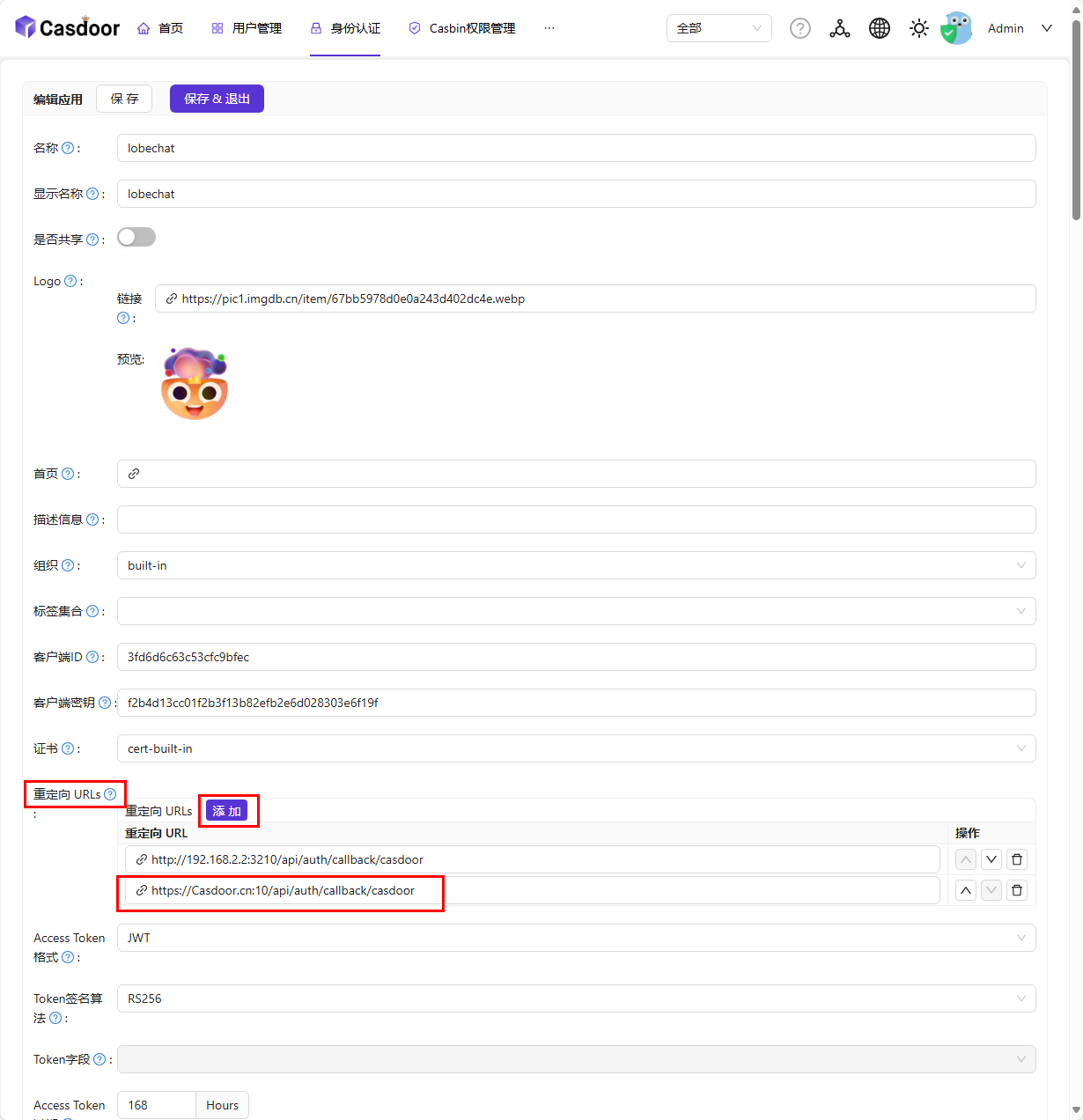 https://Casdoor.cn:10/api/auth/callback/casdoor